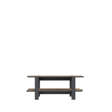 Couchtisch >COFFEE TABLES< in Grau / Artisan Eiche Dekor - 110x45,5x60cm (B/H/T)