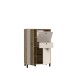 Highboard >KILLARNEY< in Sand / Mauvella Eiche Dekor - 88,1x131,8x42cm (BxHxT)