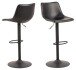 Barhocker >I_Oregon< in schwarz, Polyurethan, Stahl - 47x110x51cm (BxHxT)