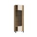 Vitrine >KILLARNEY< in Sand/ Mauvella Eiche Dekor - 63,4x195,8x42cm (BxHxT)