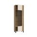 Vitrine >KILLARNEY< in Sand/ Mauvella Eiche Dekor - 63,4x195,8x42cm (BxHxT)