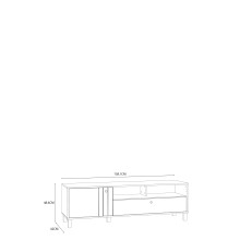 Lowboard >KILLARNEY< in Sand/ Mauvella Eiche Dekor - 158,1x48,6x42cm (BxHxT)