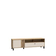 Lowboard >KILLARNEY< in Sand/ Mauvella Eiche Dekor - 158,1x48,6x42cm (BxHxT)