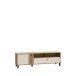Lowboard >KILLARNEY< in Sand/ Mauvella Eiche Dekor - 158,1x48,6x42cm (BxHxT)