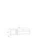 Lowboard >KILLARNEY< in Sand/ Mauvella Eiche Dekor - 158,1x48,6x42cm (BxHxT)