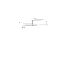 Wandboard >KILLARNEY< in Sand / Mauvella Eiche Dekor - 120x24x21,5cm (BxHxT)