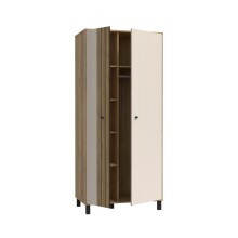 Kleiderschrank >KILLARNEY< in Sand / Mauvella Eiche Dekor - 88,1x195,8x52,7cm (BxHxT)