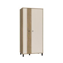 Kleiderschrank >KILLARNEY< in Sand / Mauvella Eiche Dekor - 88,1x195,8x52,7cm (BxHxT)