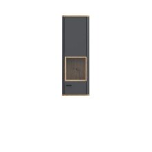 Hängeschrank >LEOKADIA< in Artisan Eiche Dekor / grau - 43,5x126,4x41,4cm (B/H/T)