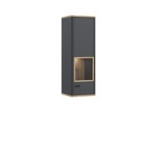 Hängeschrank >LEOKADIA< in Artisan Eiche Dekor / grau - 43,5x126,4x41,4cm (B/H/T)