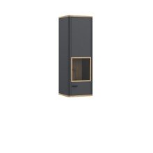 Hängeschrank >LEOKADIA< in Artisan Eiche Dekor / grau - 43,5x126,4x41,4cm (B/H/T)