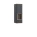 Hängeschrank >LEOKADIA< in Artisan Eiche Dekor / grau - 43,5x126,4x41,4cm (B/H/T)