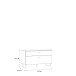 TV-Schrank >LEOKADIA< in Artisan Eiche / grau - 95,4x57,7x41,3cm (B/H/T)