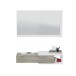 Garderoben-Set >Noon< (2-teilig) in Artik-Weiß/Alaska-Eiche - 95x19x26 (BxHxT)