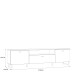 Lowboard >LEOKADIA< in Artisan Eiche Dekor / grau - 214,8x57,7x41,3cm (B/H/T)