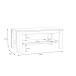 Couchtisch >INFINITUDE< in Weiss Glanz Dekorfolie - 110x45x60cm (BxHxT)