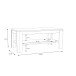 Couchtisch >INFINITUDE< in Weiss Glanz Dekorfolie - 110x45x60cm (BxHxT)