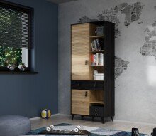 Hochschrank >LYA< in Mauvella Eiche/ Cabezone Eiche...