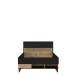 Stauraumbett >LYA< in Mauvella Eiche / Cabezone Eiche - 129,5x92,6x205,6 (BxHxT)