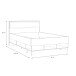Stauraumbett >LYA< in Mauvella Eiche / Cabezone Eiche - 129,5x92,6x205,6 (BxHxT)
