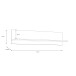 Wandboard >LYA< in Mauvella Eiche / Cabezone Eiche - 110x25x22,9cm (BxHxT)