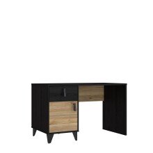 Schreibtisch >LYA< in Mauvella Eiche / Cabezone Eiche - 120x73,4x60cm (BxHxT)