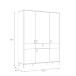 Drehtürenschrank >LYA< in Mauvella Eiche / Cabezone Eiche - 152,8x200,7x52,7cm (B/H/T)