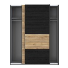 Schiebetürenschrank >LYA< in Mauvella Eiche / Cabezone Eiche - 170,3x210,5x61,2cm (B/H/T)