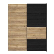 Schiebetürenschrank >LYA< in Mauvella Eiche / Cabezone Eiche - 170,3x210,5x61,2cm (B/H/T)