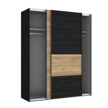 Schiebetürenschrank >LYA< in Mauvella Eiche / Cabezone Eiche - 170,3x210,5x61,2cm (B/H/T)