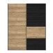 Schiebetürenschrank >LYA< in Mauvella Eiche / Cabezone Eiche - 170,3x210,5x61,2cm (B/H/T)