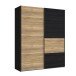 Schiebetürenschrank >LYA< in Mauvella Eiche / Cabezone Eiche - 170,3x210,5x61,2cm (B/H/T)