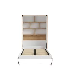 Schrankbett >SMARTROOM< in Weiss/ Catania Eiche...