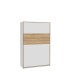 Schrankbett >SMARTROOM< in Weiss/ Catania Eiche Dekor - 137,4x215x57,4cm (BxHxT)