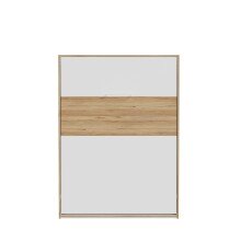 Schrankbett >SMARTROOM< in Weiss/ Catania Eiche Dekor - 157,4x215x57,4cm (BxHxT)