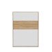 Schrankbett >SMARTROOM< in Weiss/ Catania Eiche Dekor - 157,4x215x57,4cm (BxHxT)