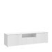 Lowboard >SIENNA< in weißglanz Dekorfolie - 169,8x43,3x41,6cm (BxHxT)