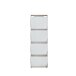 Schuhkipper >SIENNA< in Sandeiche Dekor / weissglanz - 55,2x171,3x27,9cm (BxHxT)