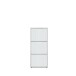Schuhkipper >SIENNA< in Sandeiche Dekor / weißglanz - 55,2x129,7x27,9cm (BxHxT)