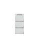 Schuhkipper >SIENNA< in Sandeiche Dekor / weißglanz - 55,2x129,7x27,9cm (BxHxT)