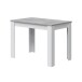 Esstisch >Cloe< in Artik-Weiß/Beton-Grau - 108x78x67 (BxHxT)