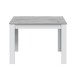 Esstisch >Cloe< in Artik-Weiß/Beton-Grau - 108x78x67 (BxHxT)