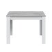 Esstisch >Cloe< in Artik-Weiß/Beton-Grau - 108x78x67 (BxHxT)