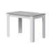 Esstisch >Cloe< in Artik-Weiß/Beton-Grau - 108x78x67 (BxHxT)