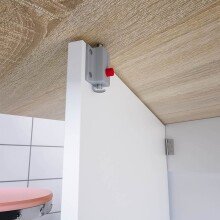 Klapptisch >Fly< (aufklappbar bis 140cm) in Kanada-Eiche Dekor/Artik-Weiß - 31(140)x78x77 (BxHxT)