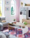 Couchtisch >Lyra< in Nodi-Eiche/Artik-Weiß - 100x43x50 (BxHxT)