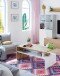 Couchtisch >Lyra< in Nodi-Eiche/Artik-Weiß - 100x43x50 (BxHxT)