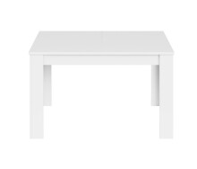 Kulissentisch >Kendra< (ausziehbar bis 190cm) in weiß glänzend - 140(190)x78x90 (BxHxT)