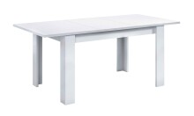 Kulissentisch >Kendra< (ausziehbar bis 190cm) in Artik-Weiß - 140(190)x78x90 (BxHxT)
