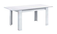 Kulissentisch >Kendra< (ausziehbar bis 190cm) in Artik-Weiß - 140(190)x78x90 (BxHxT)